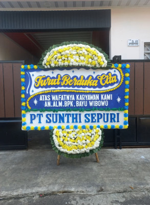 Papan Bunga Duka di Sasa